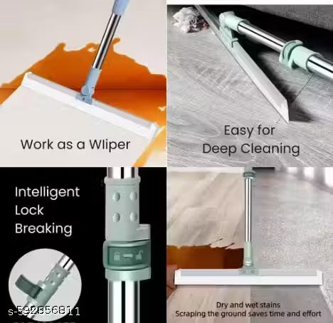 3-in-1 Mop & Squeegee: Floor|Window|Wall Cleaning Hero!