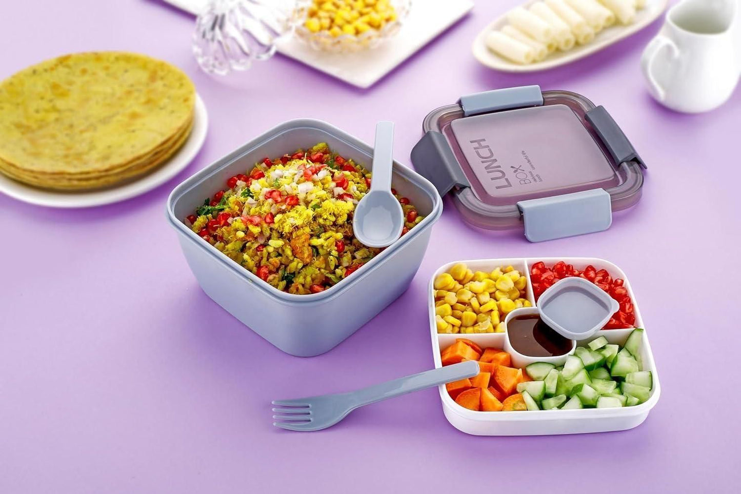 New 3 IN 1 MultiUse Lunch Box - Heathy| Fresh| Tasty Food