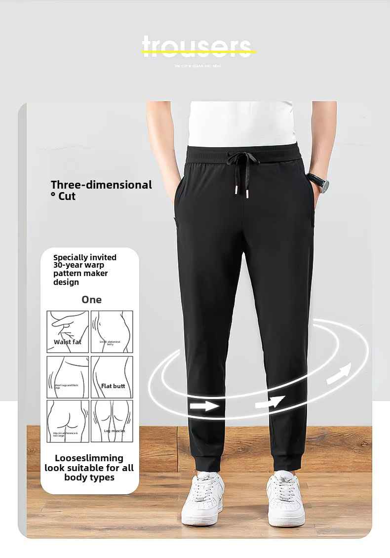 2025 Men'S Spring/Summer Comfort Casual Joggers (Set of 3)