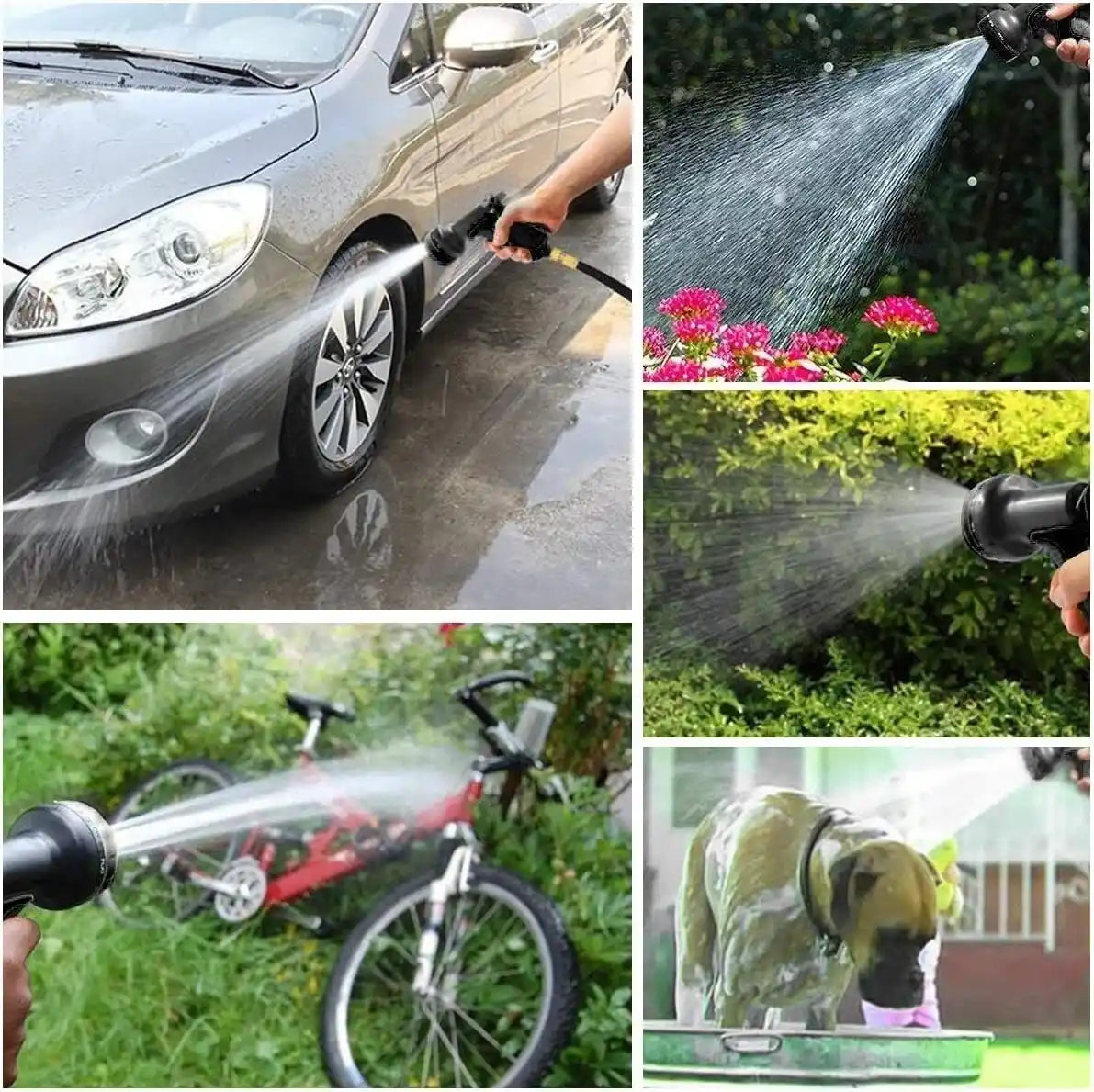 TurboFlex™ ExpandX 4-in-1 Garden Pipe | Multi-Spray Nozzle!