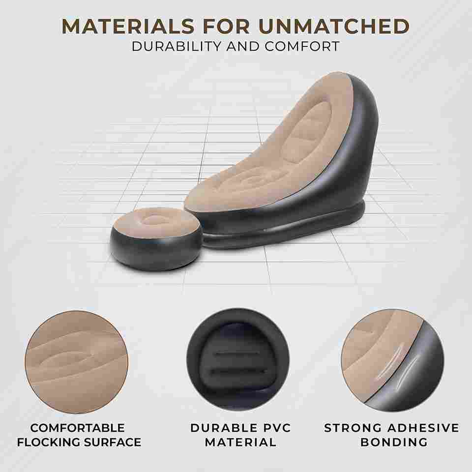 Aurévo™ Inflatable Recliner Sofa & Foot Rest (Free Pump)