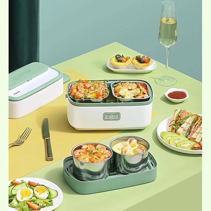 3 IN 1 Electric Lunch Box - Steaming| Cooking| Heating