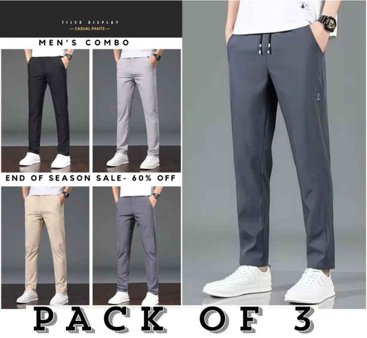 2025 Men'S Spring/Summer Comfort Casual Joggers (Set of 3)