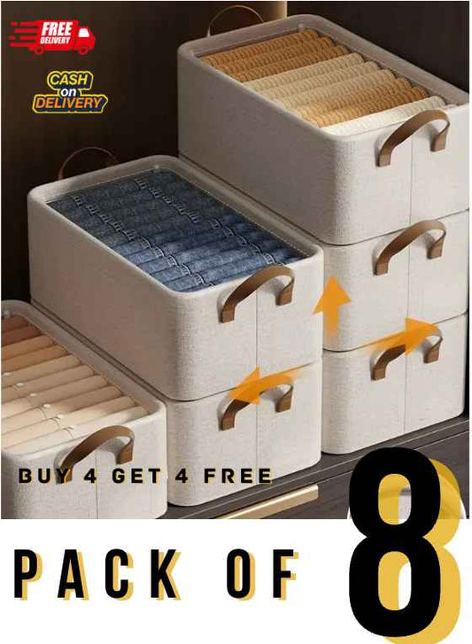 SmartHom™ Premium Organiser -All Garments Closet  (Pack of 8)