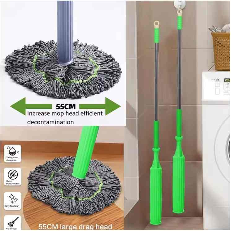 SwiftMOP™ 360° BambooFiber 100% Self Cleaning Dual Mop.