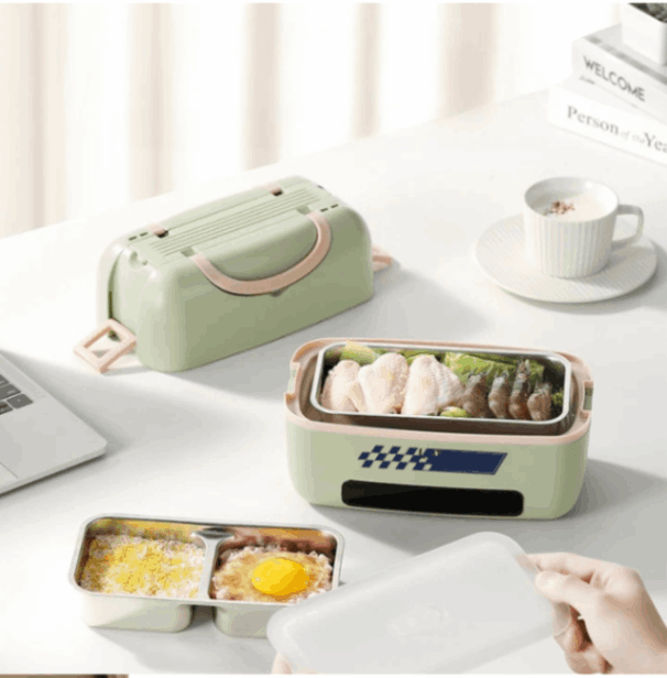 3 IN 1 Electric Lunch Box - Steaming| Cooking| Heating