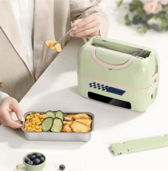 3 IN 1 Electric Lunch Box - Steaming| Cooking| Heating