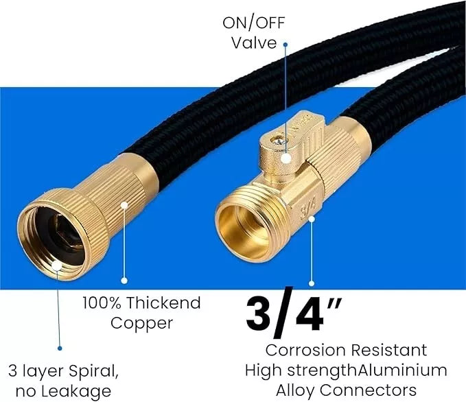 TurboFlex™ ExpandX 4-in-1 Garden Pipe | Multi-Spray Nozzle!