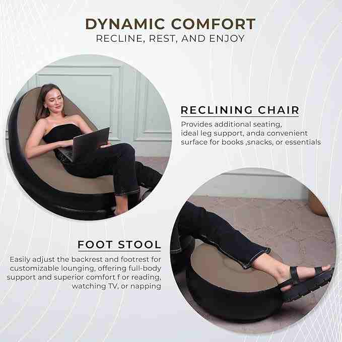 Aurévo™ Inflatable Recliner Sofa & Foot Rest (Free Pump)